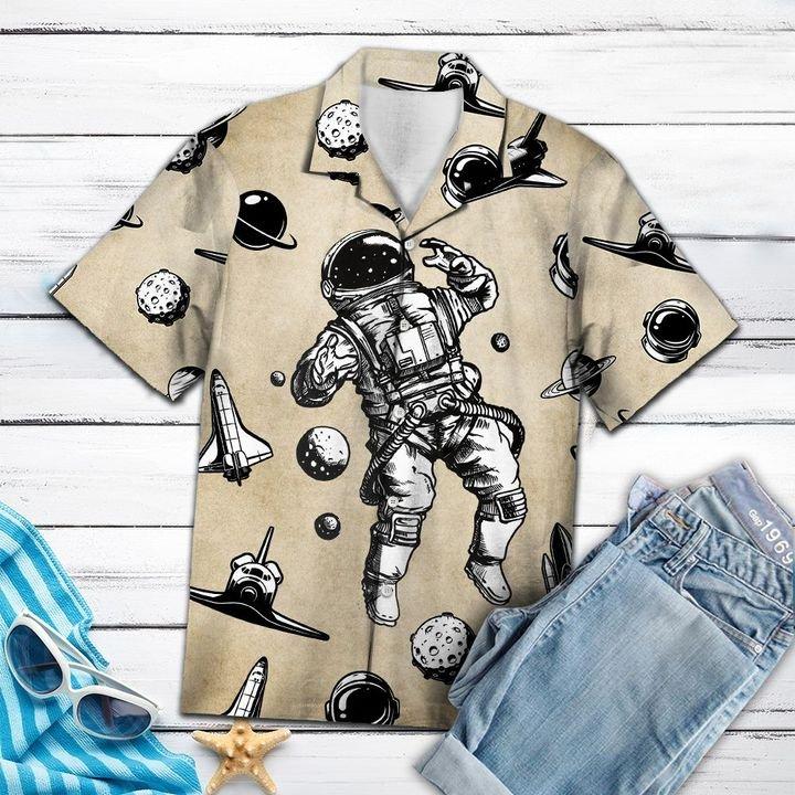 Astronaut Hawaiian Shirt Pre13566