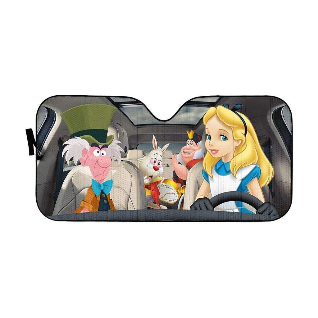 Alice In Wonderland White Rabbit Car Sun Shade 3D Printed