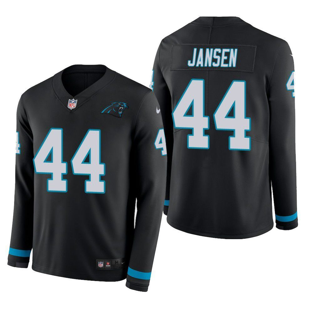 Carolina Panthers J.J. Jansen Therma Long Sleeve Mens Jersey Black