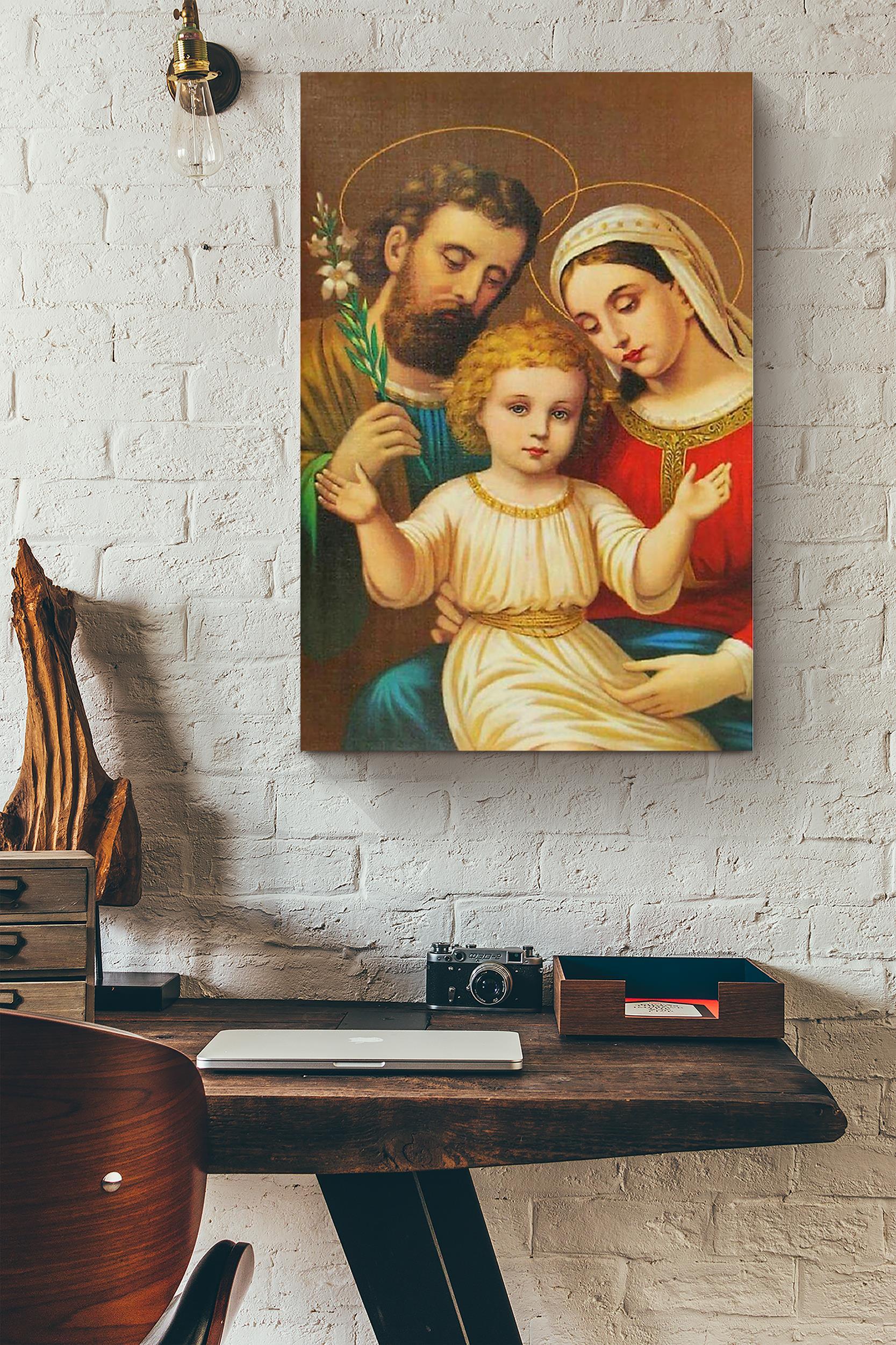 Jesus Family Christian Wall Art Gift For Christmas Decor Son Of God ...