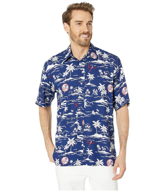 Ny Yankees Hawaiian Shirt Tropical Pattern- Hawaii Shirt- Hao