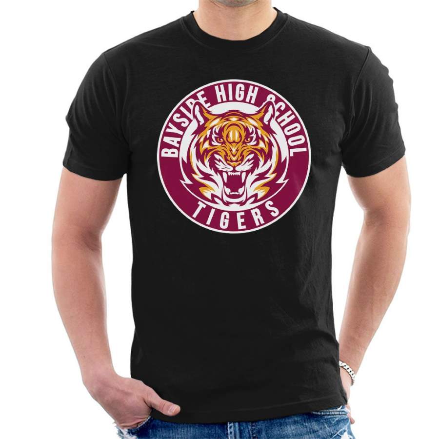 Bayside Tigers Saved By The Bell Sports Logo Men’s T-Shirt