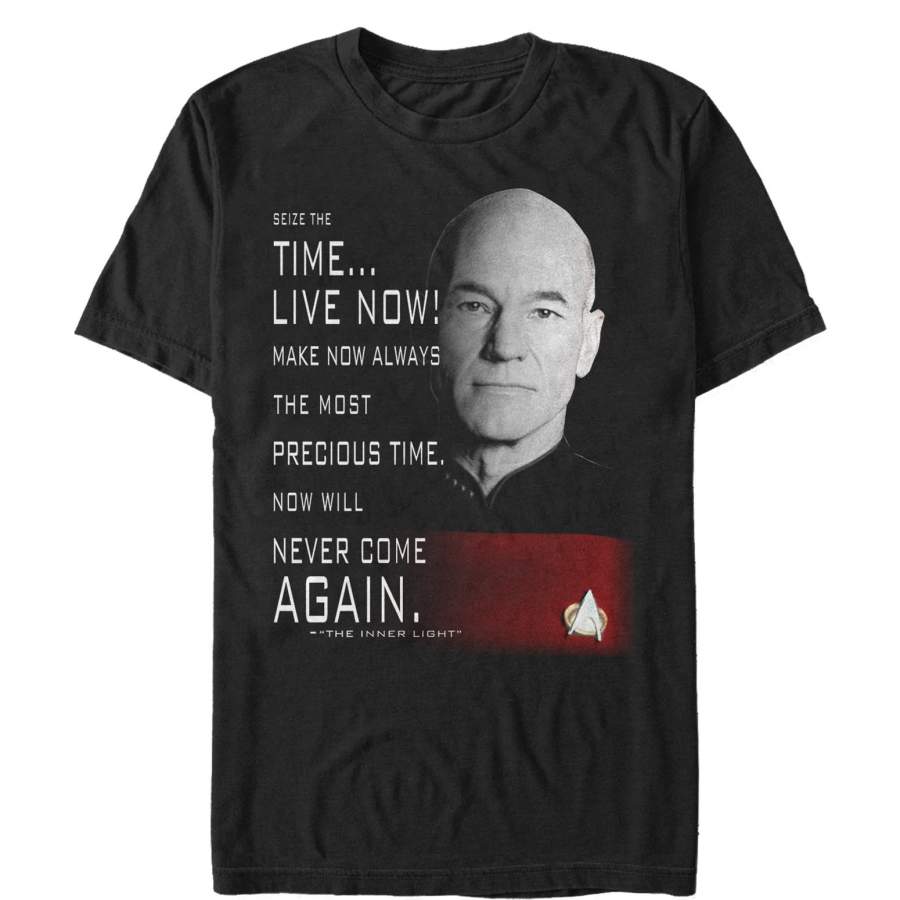 Star Trek Men’s Next Generation Picard Live Now  T Shirt