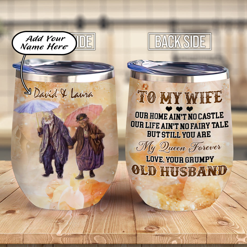 Personalized Married Couple Gift Acaa0207004Z Wine Tumbler