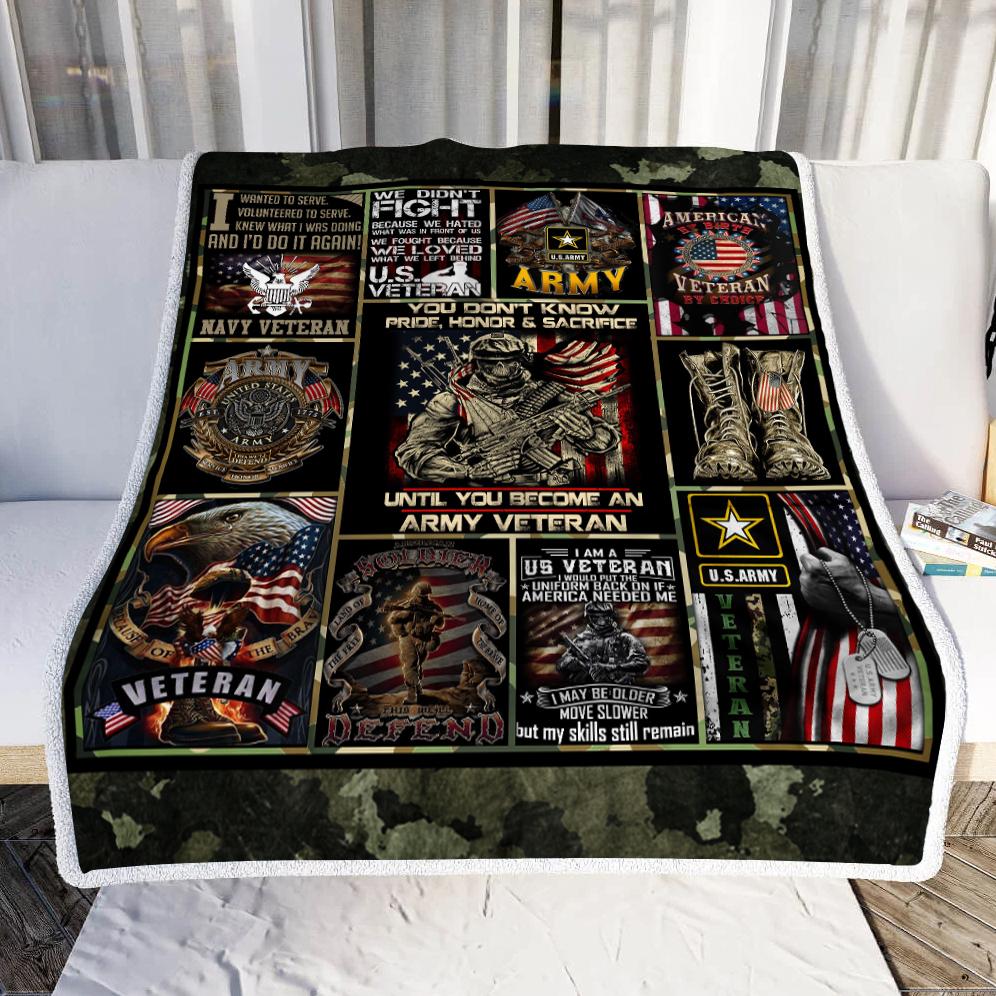 United States Army Veteran Throw Blanket