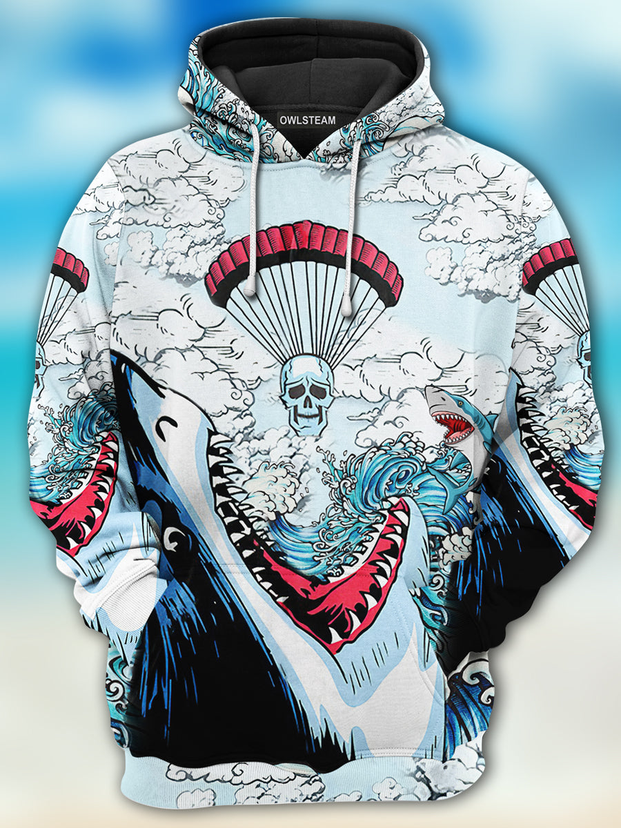 Shark Loves Skull Style – Hoodie – Hood01Tnh200921