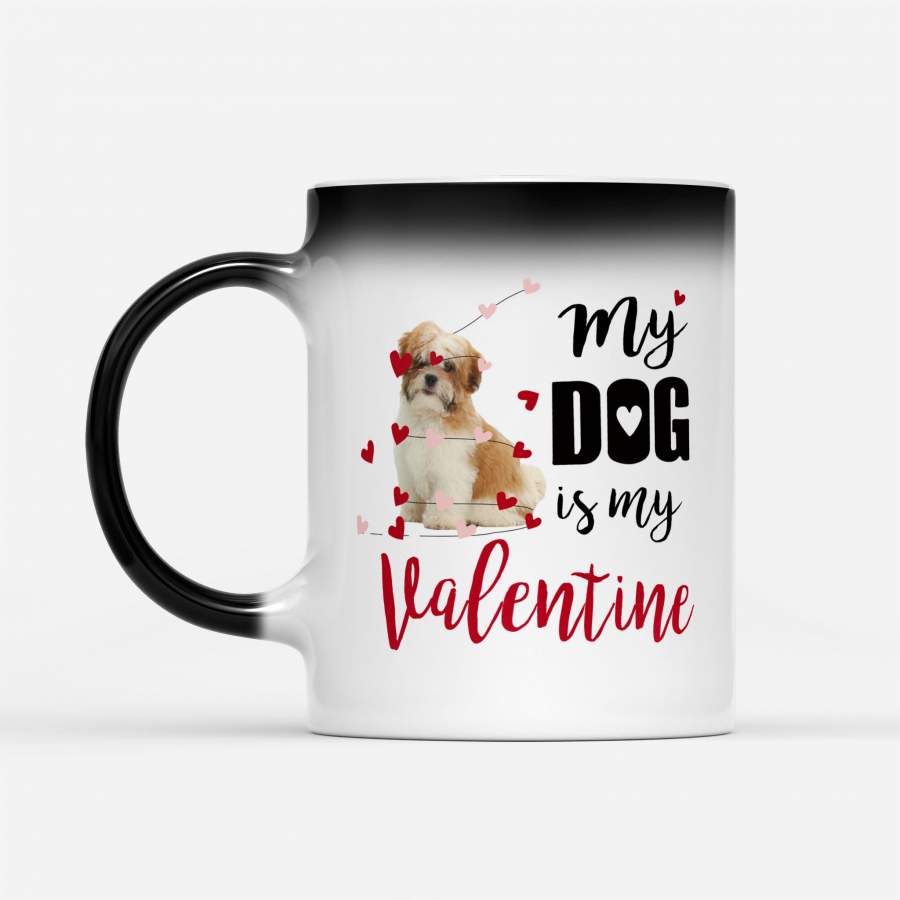 Dog Shih Tzu Puppy My Dog Is My Valentine – Color Changing Mug