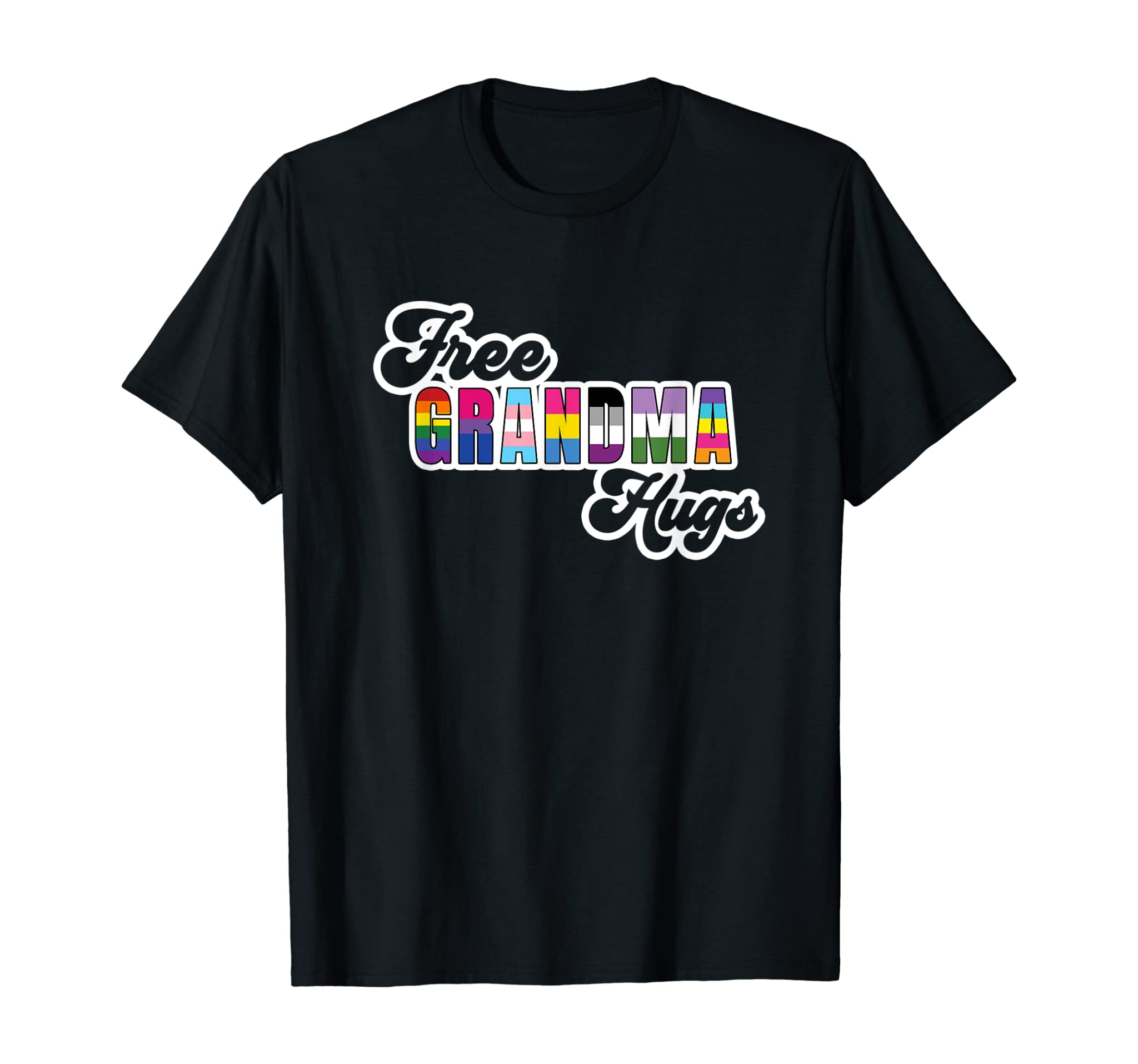 Free Grandma Hugs Lgbt Pride Gay Pride Trans Bi Pan T-Shirt