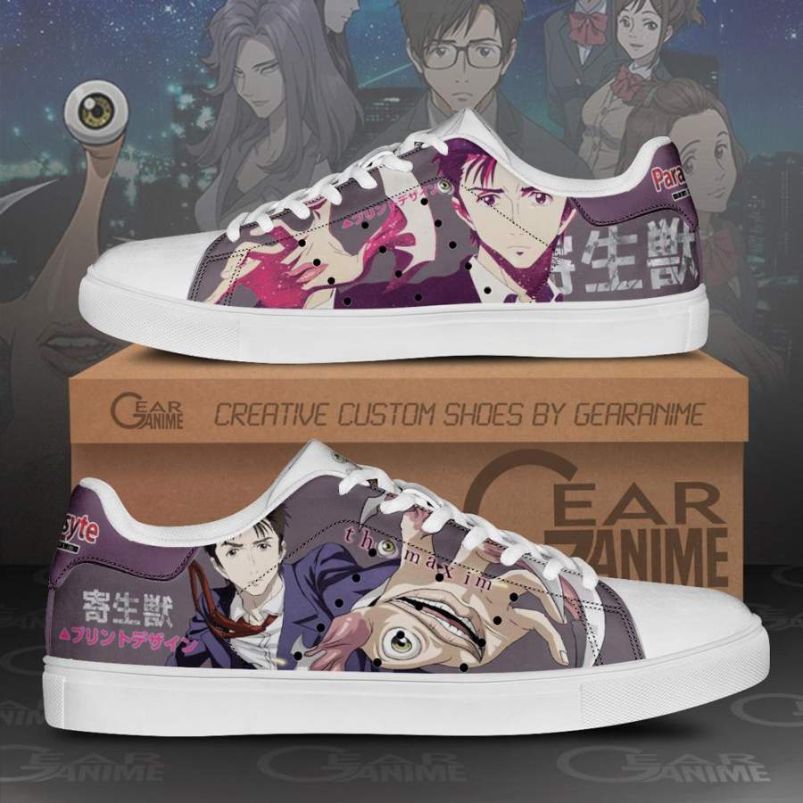 Parasyte Shinichi Izumi Skate Sneakers Horror Anime Shoes PN10