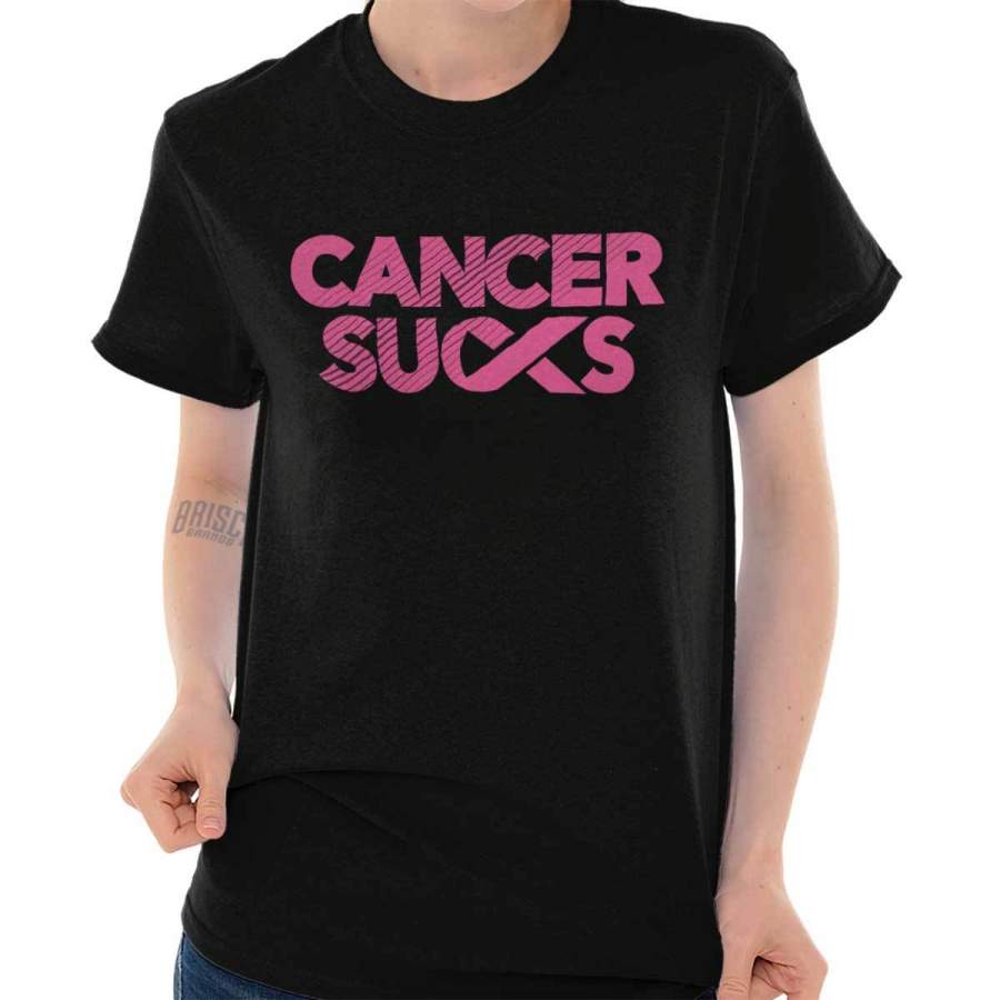 Breast Cancer Awareness Cancer Sucks T-Shirt Tee
