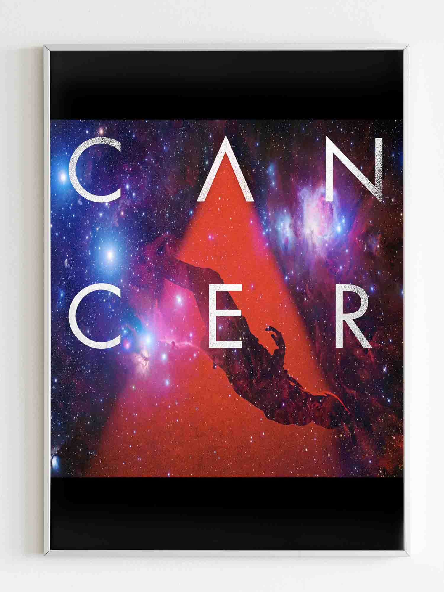 Twenty One Pilot Cancer Cover Galaxy Nebula Poster