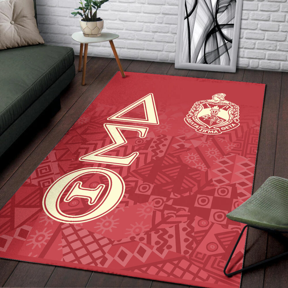 Delta Sigma Theta Area Rug – Sorority Black Roots Area Rug