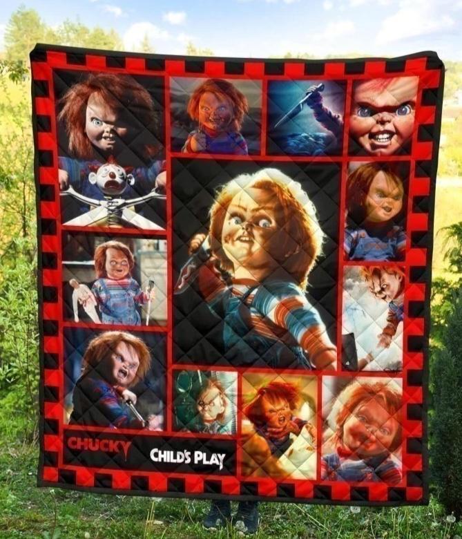 Chucky Child’s Play Horror Halloween Quilt Blanket