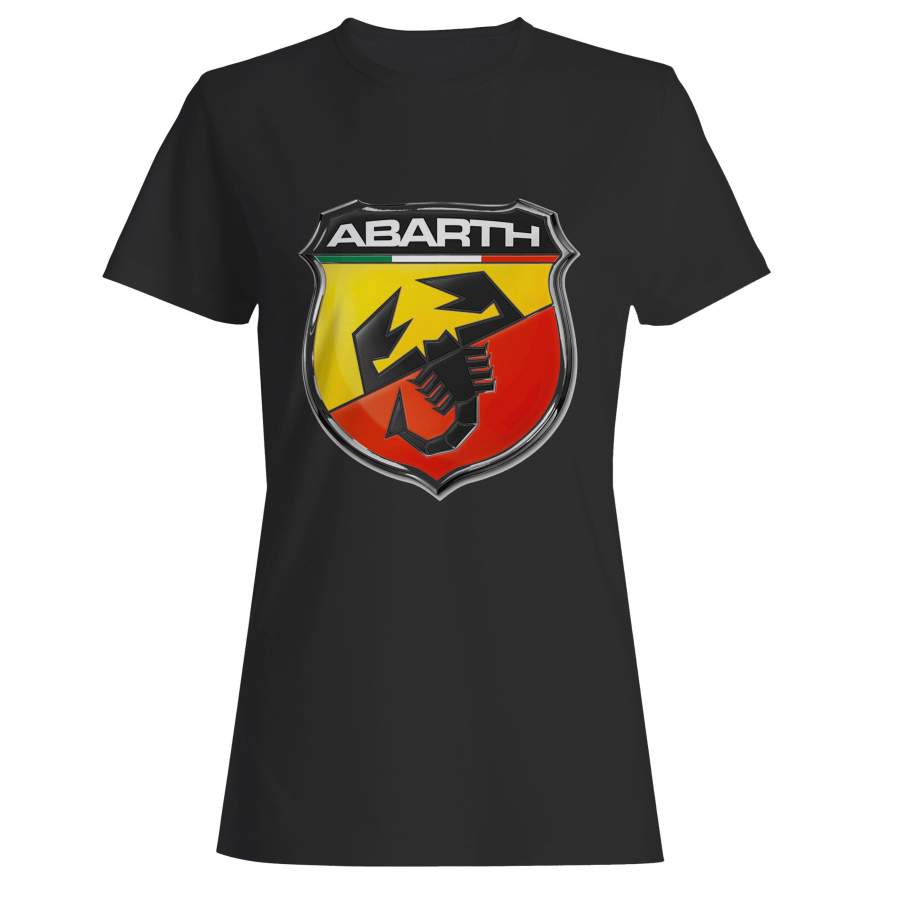 Fiat 500 Abarth Emblem Scorpion Shield Woman’s T-Shirt