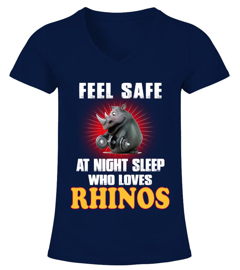 Rhinos Animals Lover T Shirts C-Rg5Bl