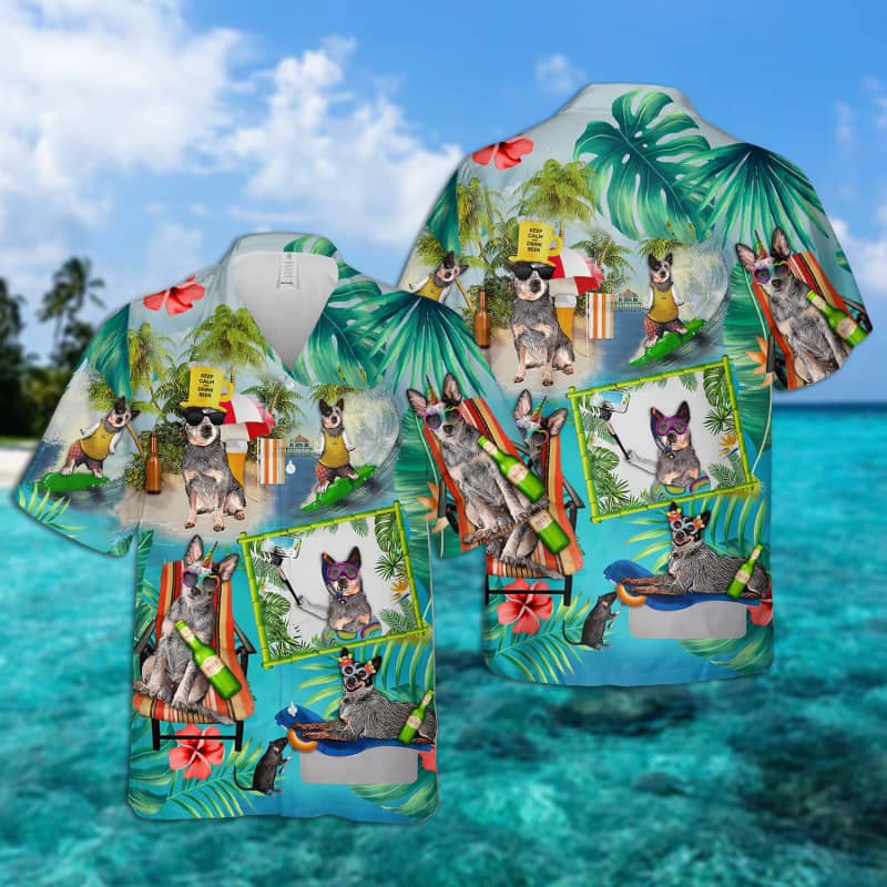 Australian Cattle – Surfing Hawaiian Shirt