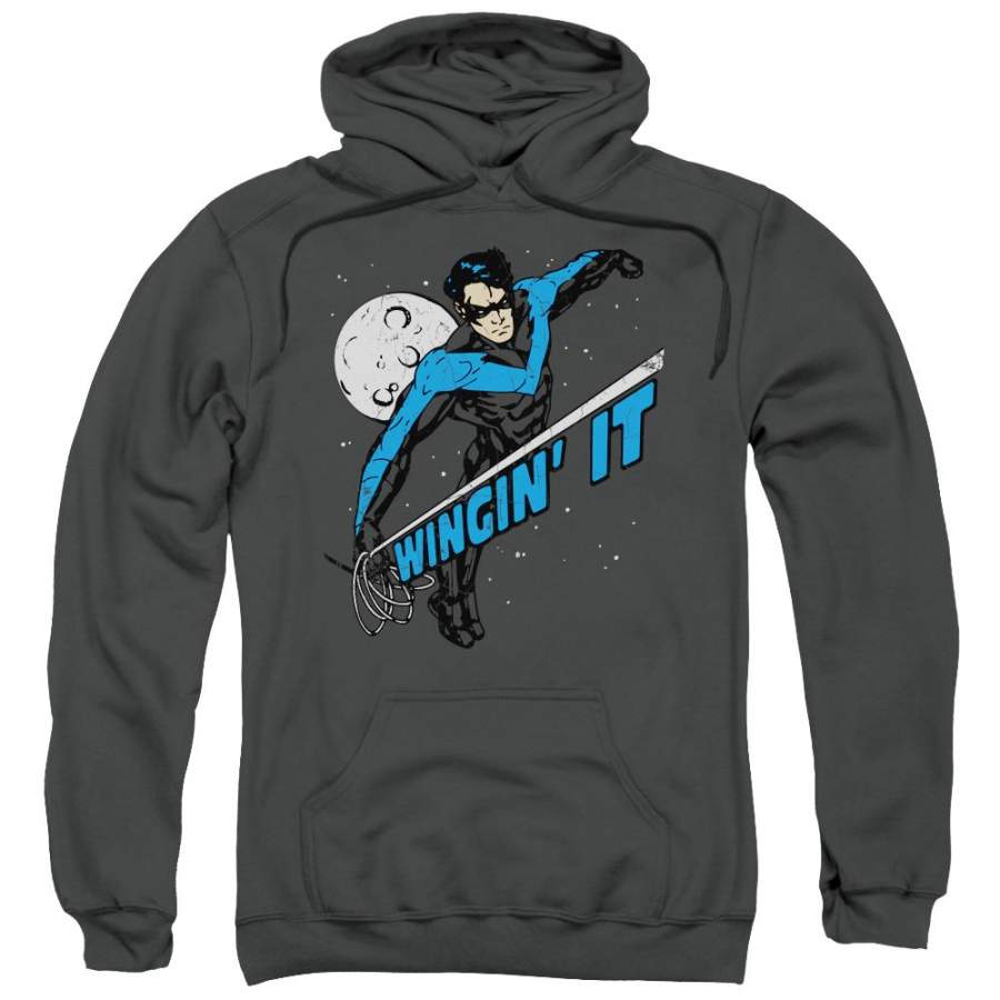 Batman – Wingin It Adult Pull Over Hoodie