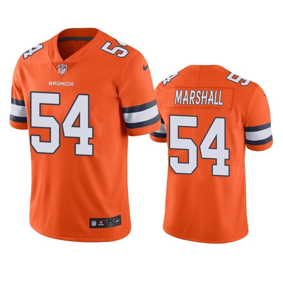 Denver Broncos Brandon Marshall Orange Color Rush Limited 3D Jersey