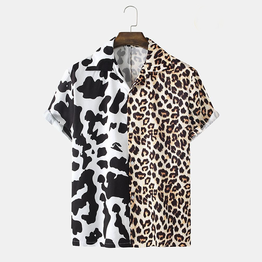 Leopard Cow Pattern Hawaii Shirt Ha67021