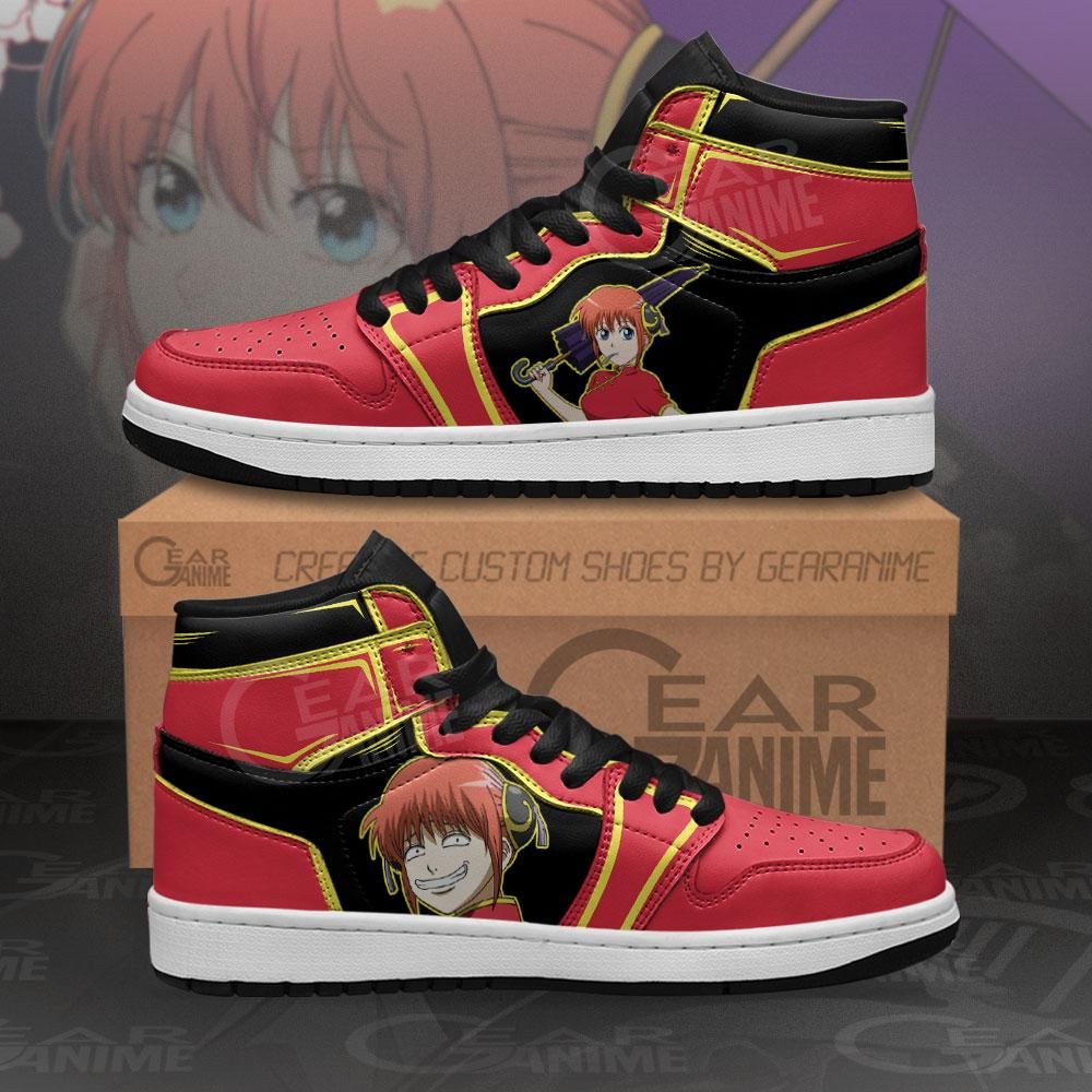 Kagura Gintama Custom Anime Air Jordan Shoes Sport Sneakers