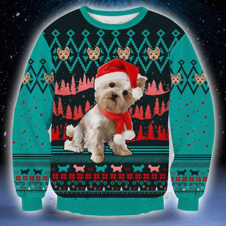 Yorlshire Terrier Christmas Ugly Sweater | Unisex | Full Size | Adult | Colorful | US1947