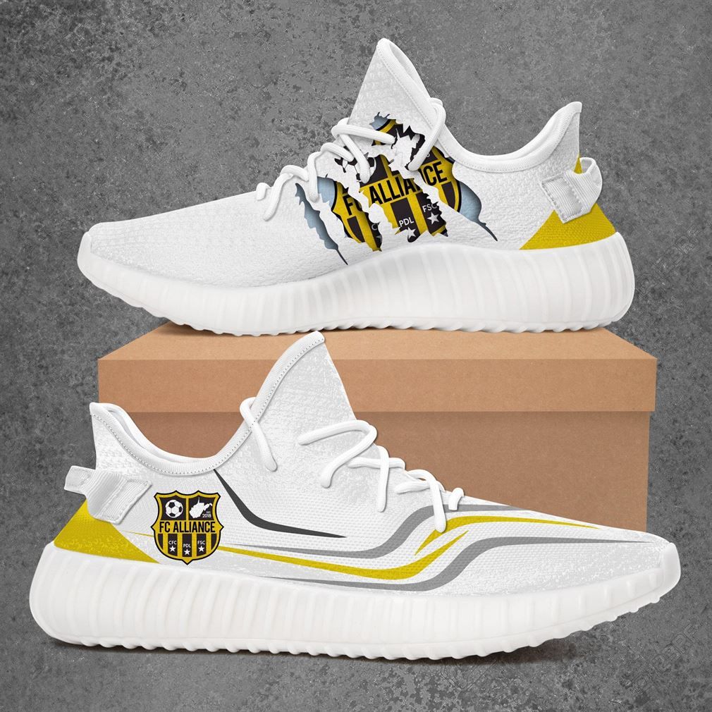 West Virginia Alliance Fc Usl League Two Yeezy White Shoes Sport Sneakers – Yeezy Shoes