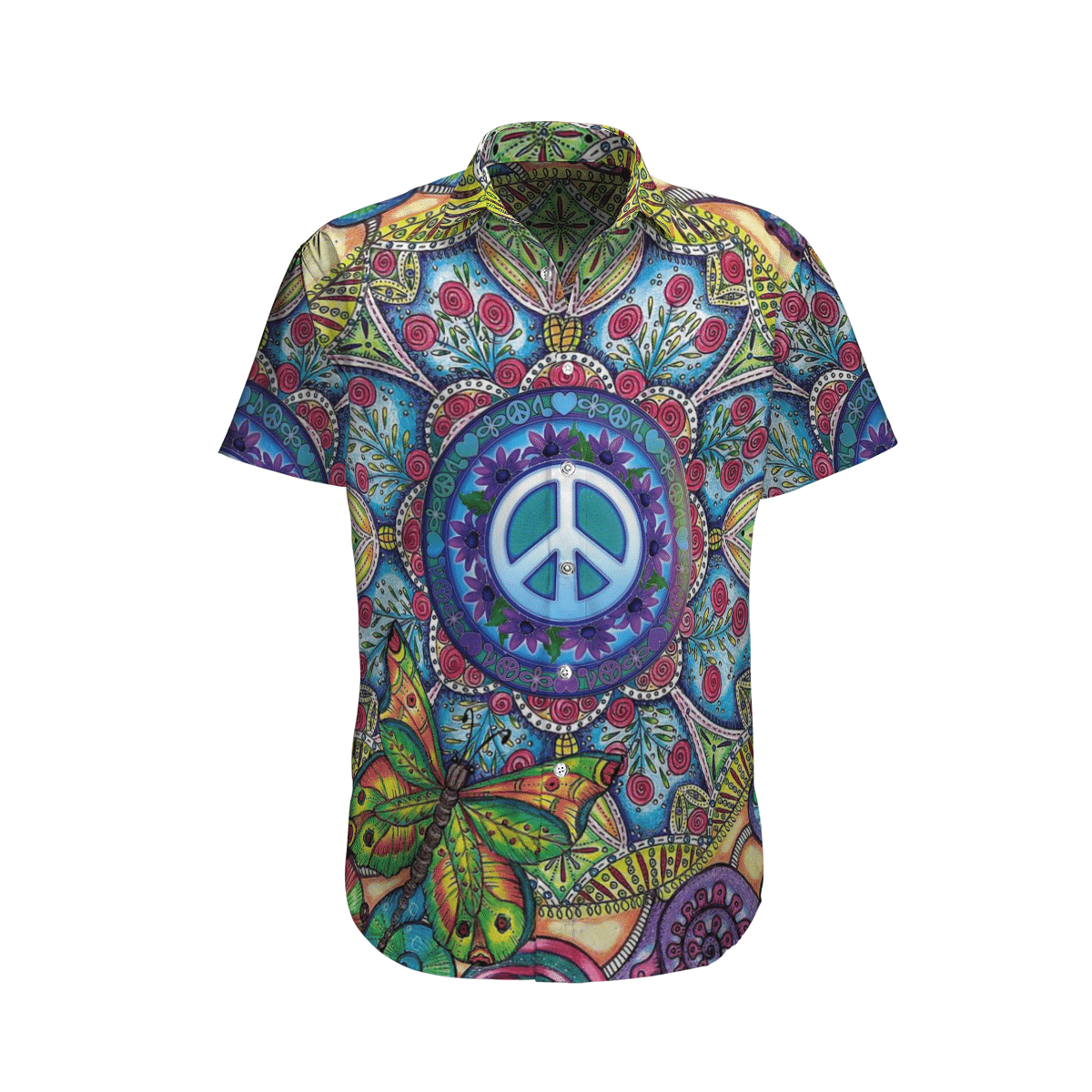 Hippie Colorful Awesome Design Unisex Hawaii Shirt For Men And Women Ha51749