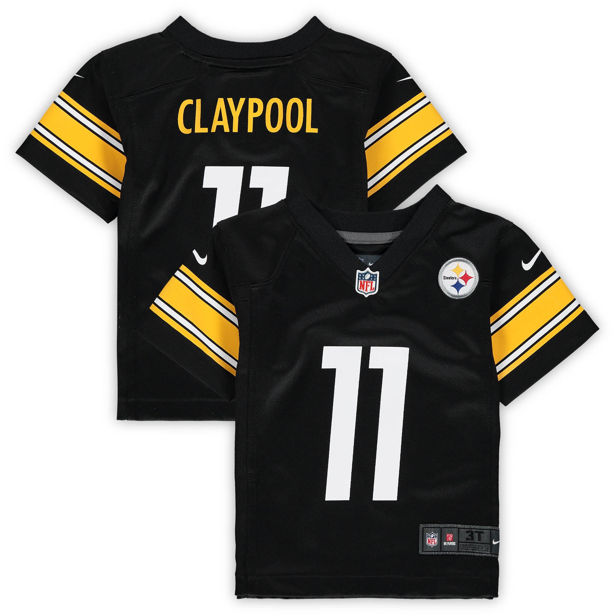 Chase Claypool Pittsburgh Steelers Toddler Game Jersey – Black NFL