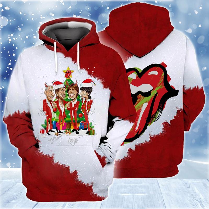 The Rolling Stones Christmas 3D Graphic Unisex Hoodie S-5Xl Gift -Hao1