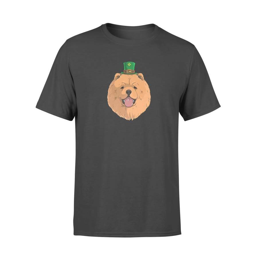 Chow Chow Dog St Patricks Day Leprechaun Puppy Gift T-Shirt