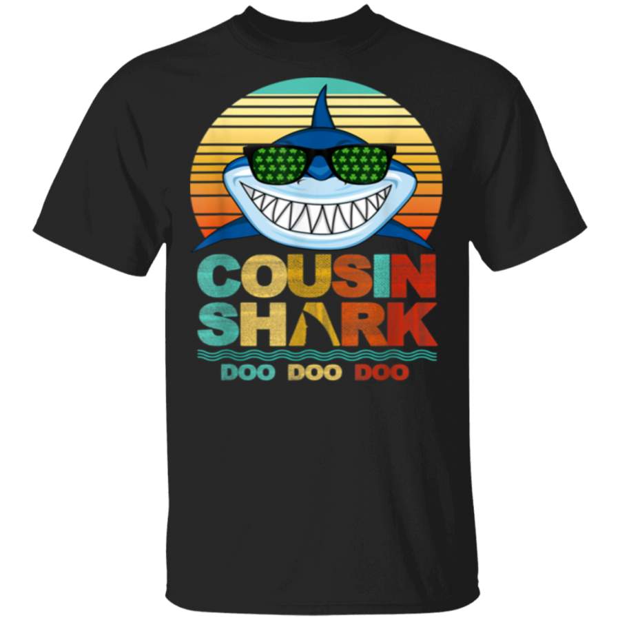 Vintage St Patrick S Day Cousin Shark Doo Doo Doo gift family T-Shirt