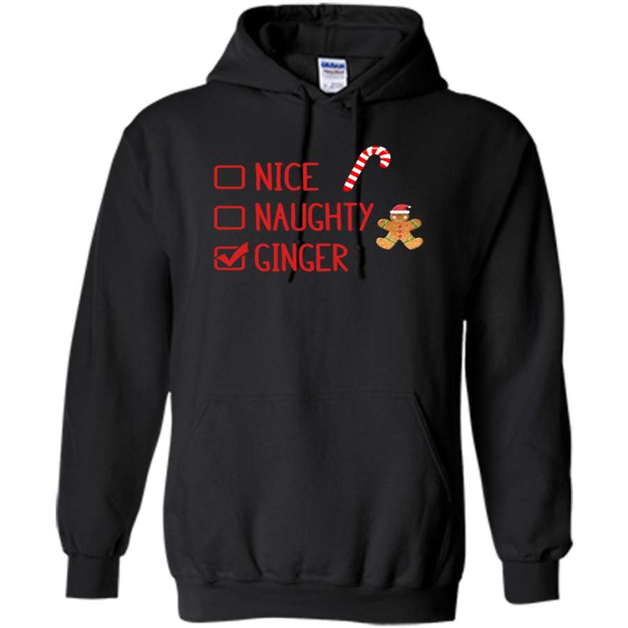 Nice Naughty Ginger, Christmas Gift – Gildan Heavy Blend Hoodie