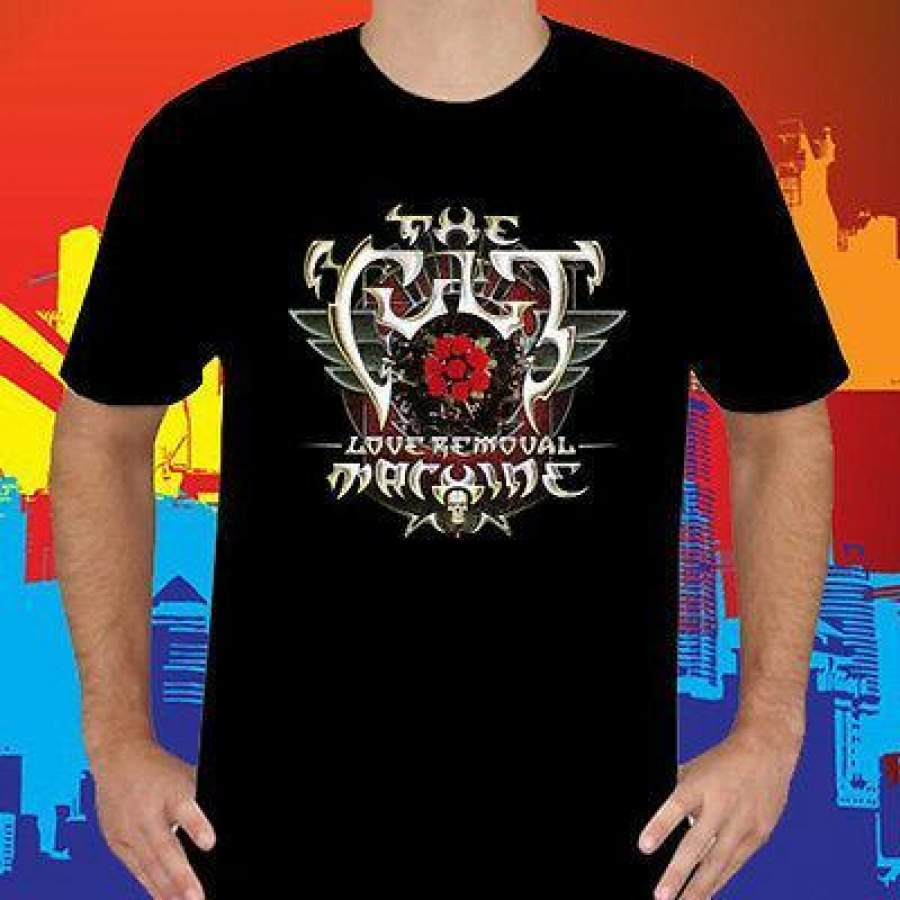 The Cult Love Removal Machine Rock Band Legend Black T-Shirt