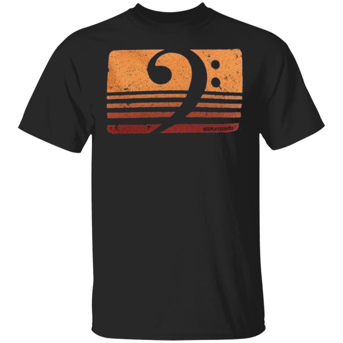 Bass Treble Clef Shirt Vintage Graphic Tees For Bassist Music Lover