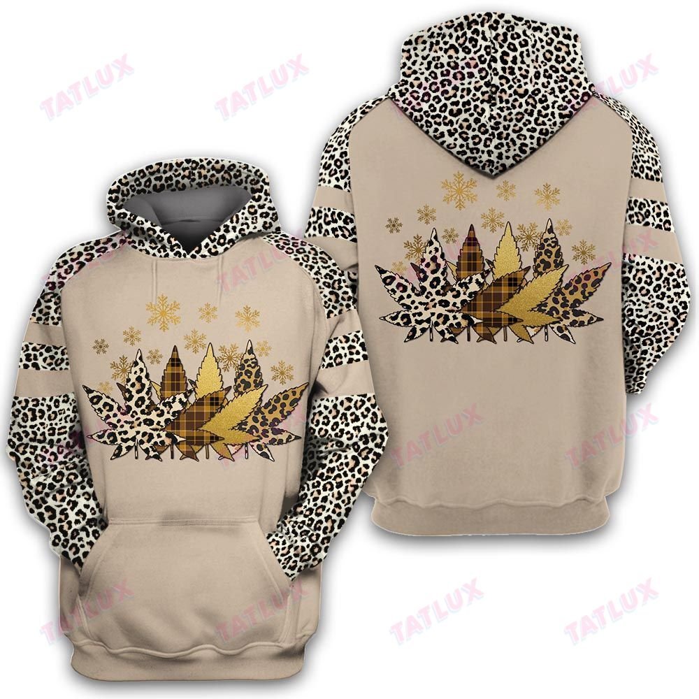 Christmas Leopard Weed 3D All Over Printed Shirt, Sweatshirt, Hoodie, Bomber Jacket Size S – 5Xl