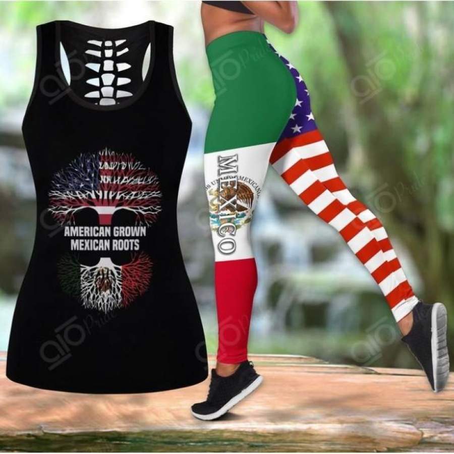 AMERICAN GROWN MEXICAN ROOTS Legging Tank Set