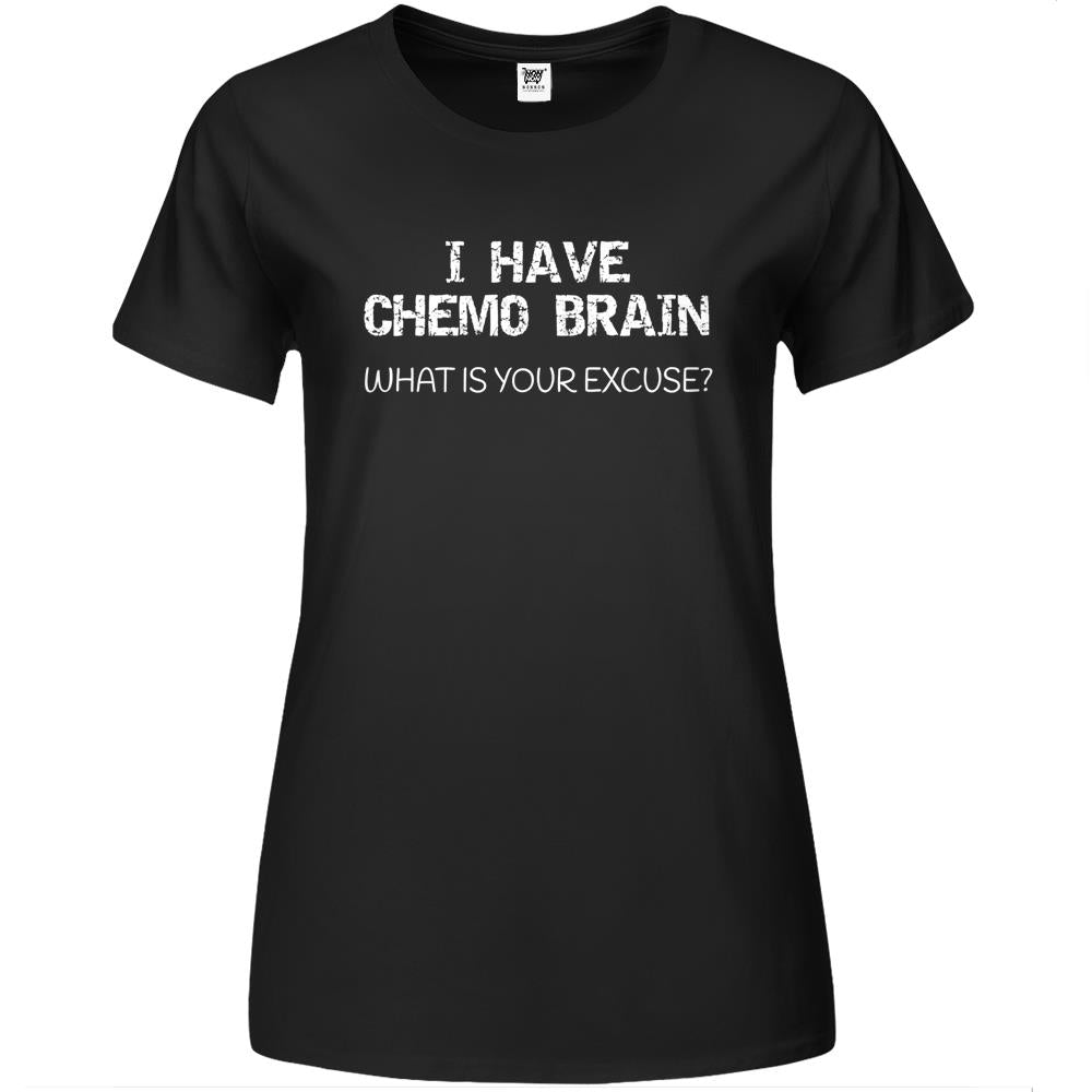 Funny Cancer Sucks Quote I Have Chemo Brain Saying Premium Womens T Shirts