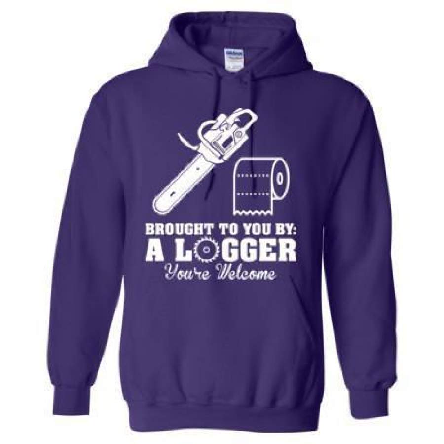 AGR Brought To You By A Logger You Are Welcome – Heavy Blend™ Hooded Sweatshirt