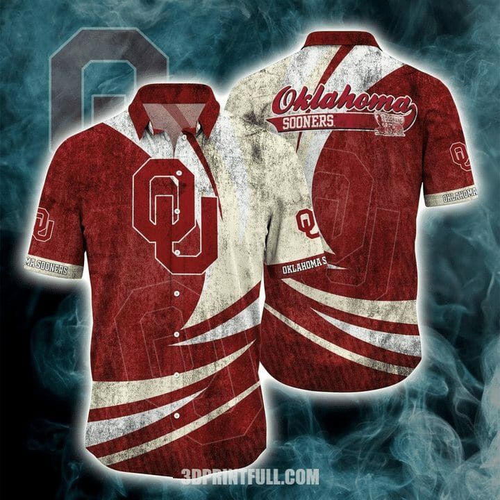 NCCA Oklahoma Sooners Crimson Cream New Design Hawaiian Shirt