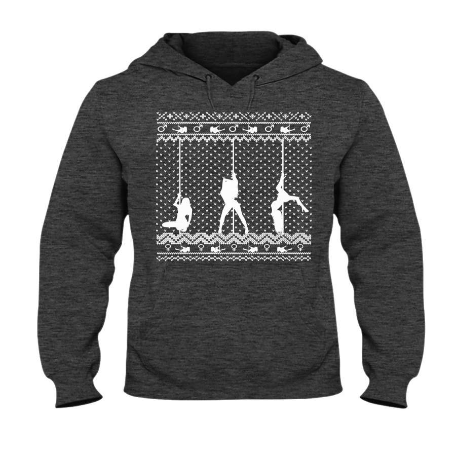 Ugly Christmas Stripper Pole Dancing Xmas Sweatshirt & Hoodie