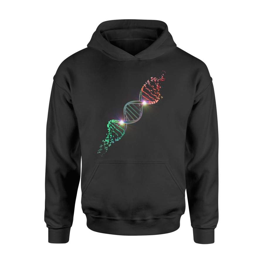 African DNA Pan African Flag Shattered DNA Hoodie