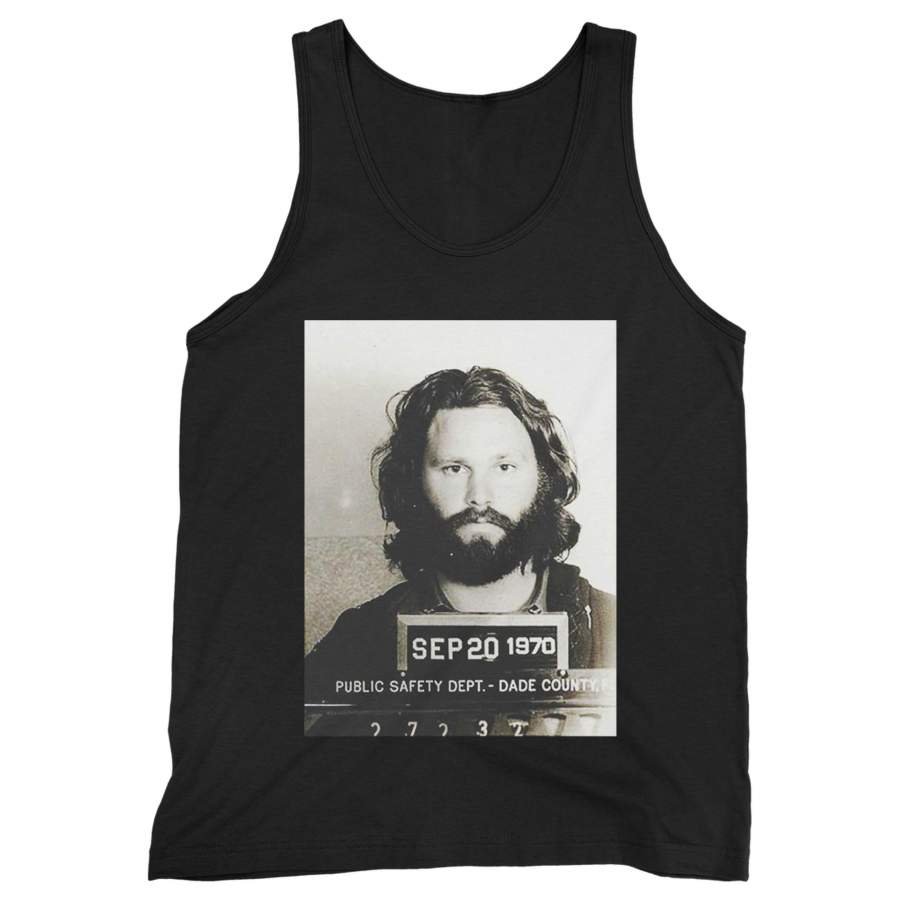 Jim Morrison Mugshot Man’s Tank Top