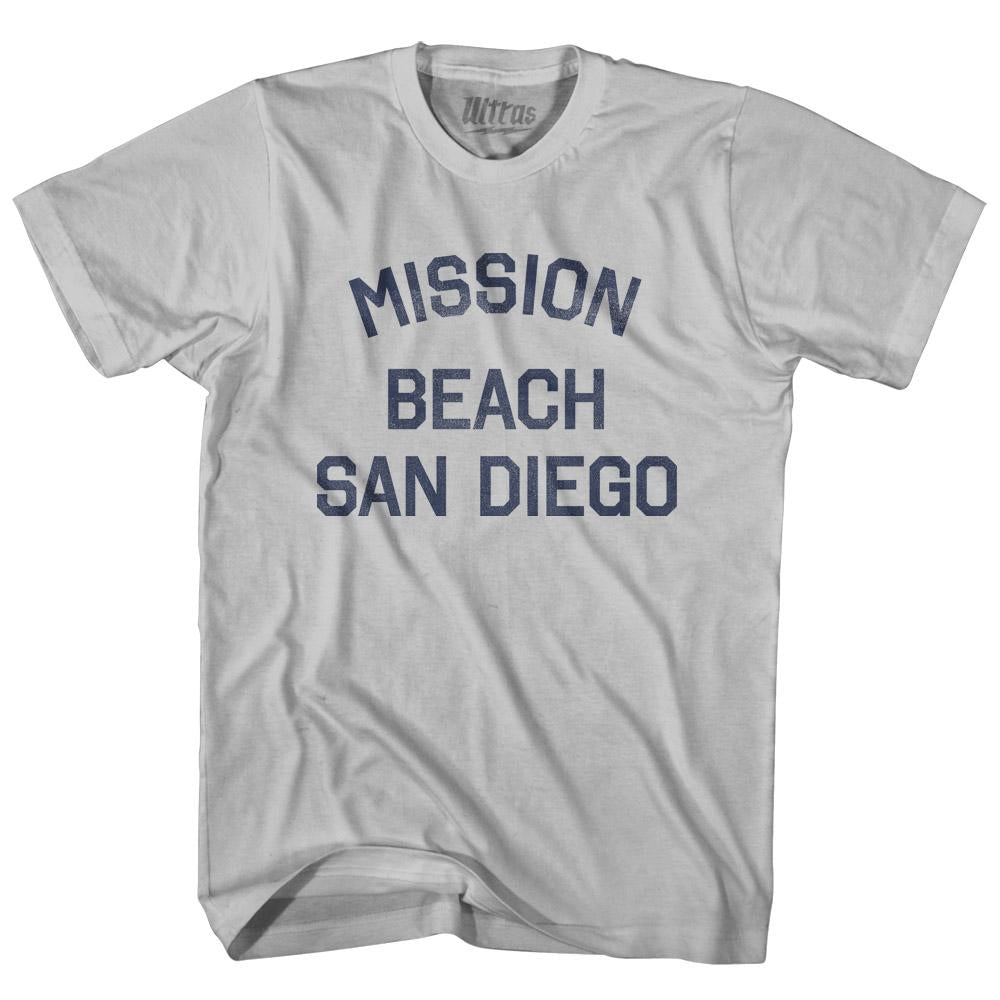 California Mission Beach, San Diego Adult Cotton Vintage T-shirt