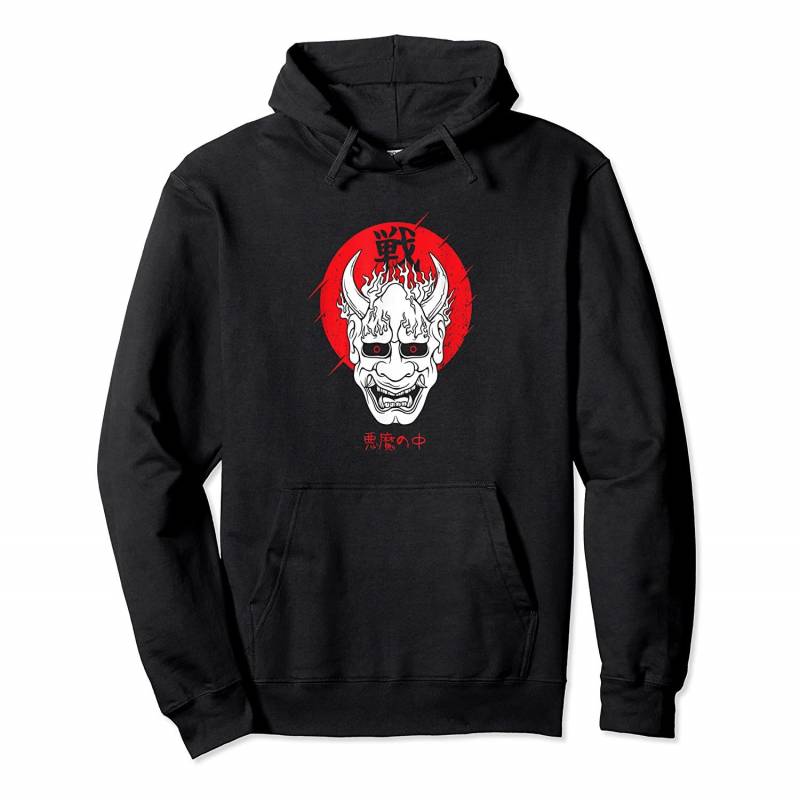 Aesthetic japanese shirt devil yokai demon oni harajuku Pullover Hoodie, T-Shirt, Sweatshirt