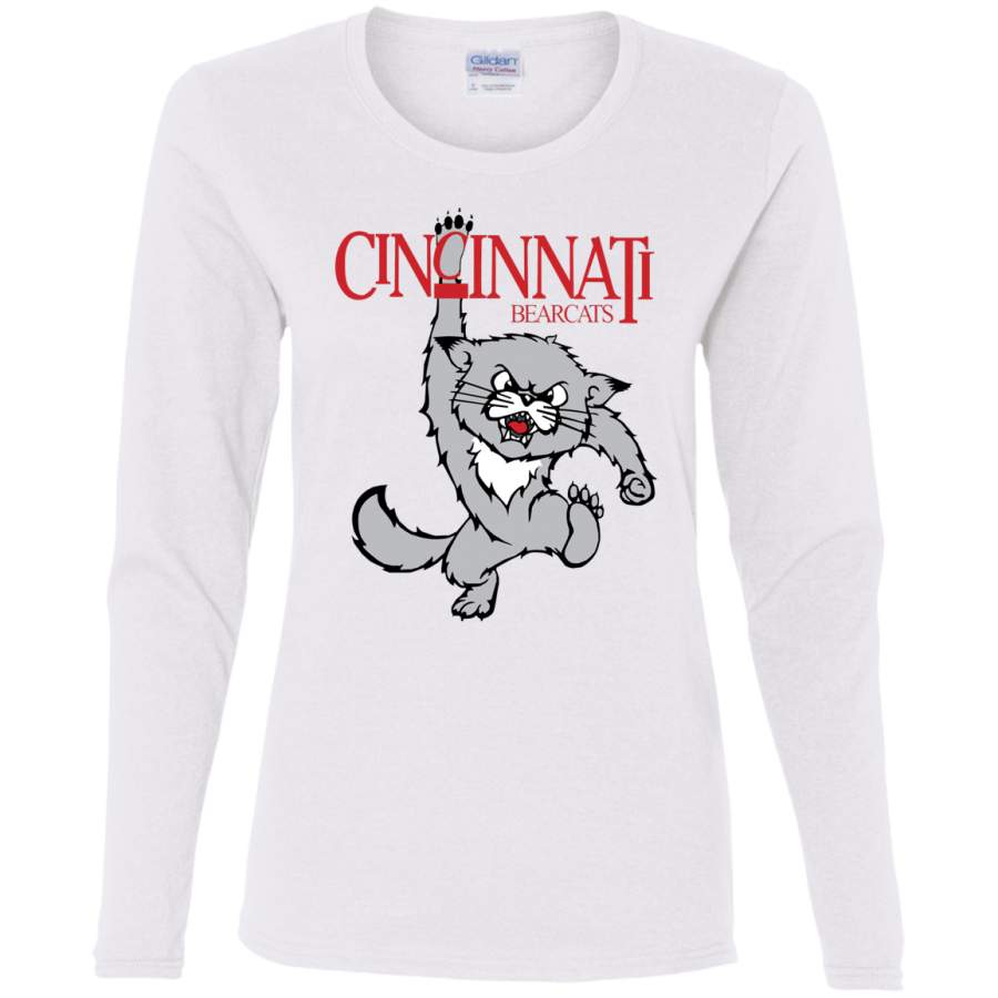 AGR Cincinnati Bearcats Ladies’ Cotton LS T-Shirt