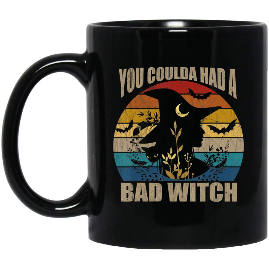 You Coulda had a Bad Witch Halloween Vintage Retro 70s Coffee Mug