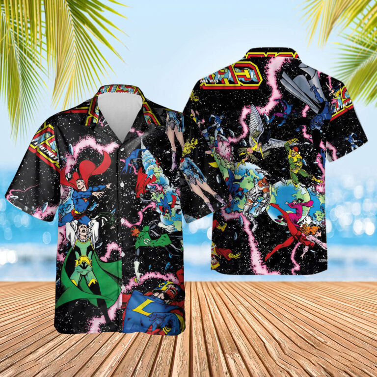 Crisis On Infinite Earths All Over Print Combo Hawaii Shirt Beach Shorts Black Ha80817