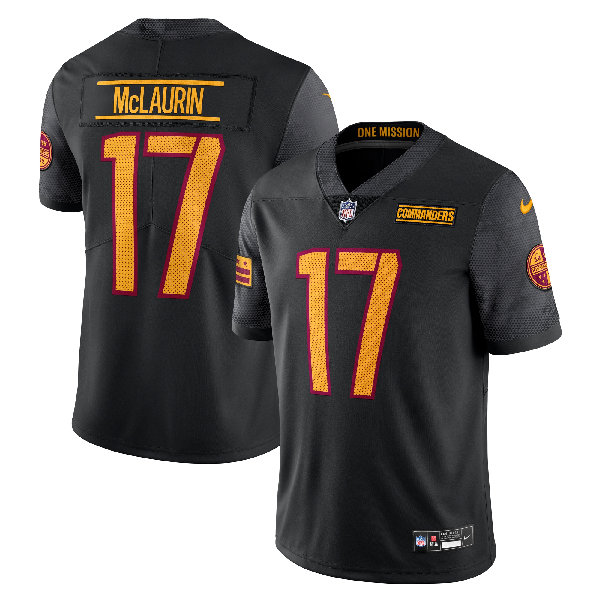 Terry McLaurin Washington Commanders Alternate Vapor Untouchable Limited Jersey – Black