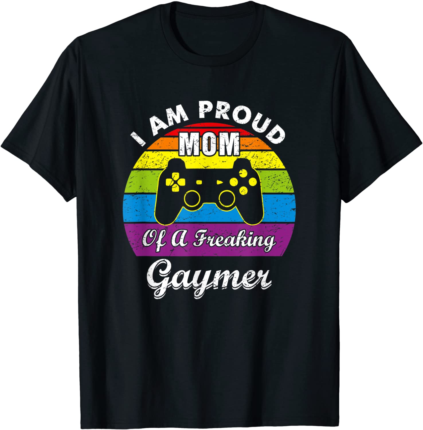 Proud Mom Video Game Lgbt Gay Pride Support Gay T Shirt