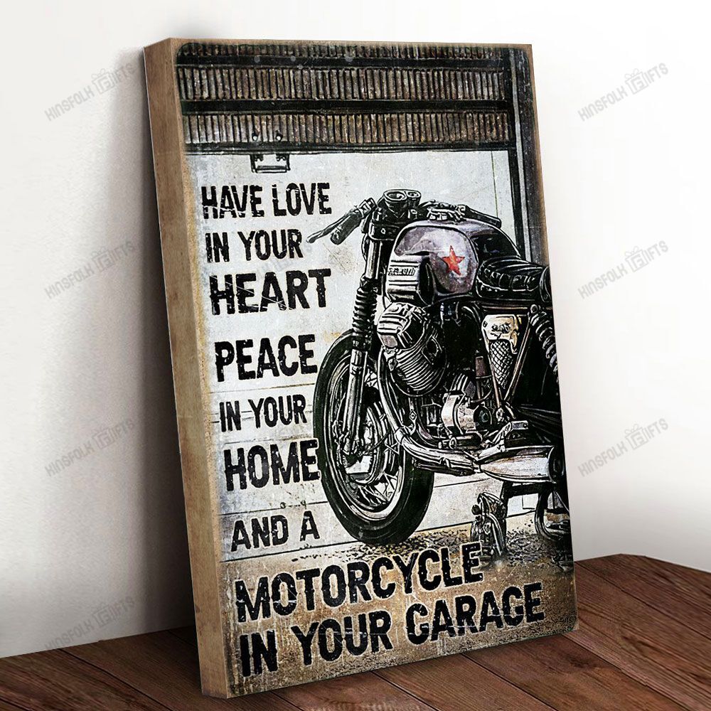 Motorcycle In Your Garage Canvas Poster Wall Art, Poster Print, Canvas Print Wall Decor